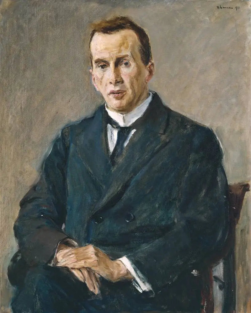 Retrato de hombre Profesor Cassirer - Max Liebermann
