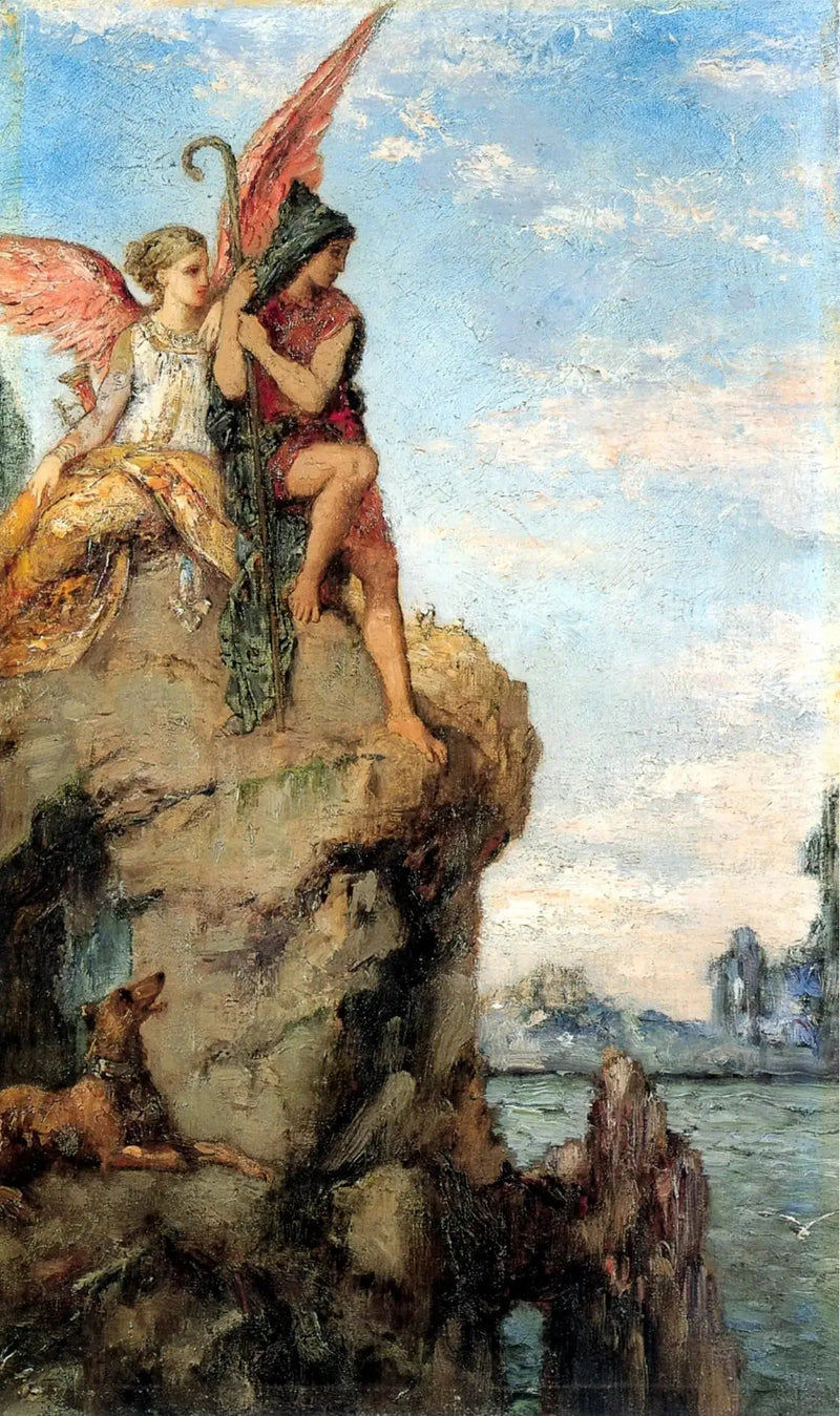 Hesíodo y la Musa - Gustave Moreau