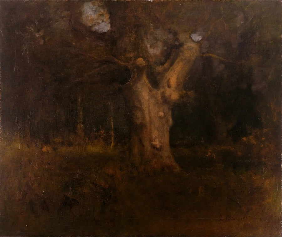Roble real en el New Forest, Lyndhurst - George Inness