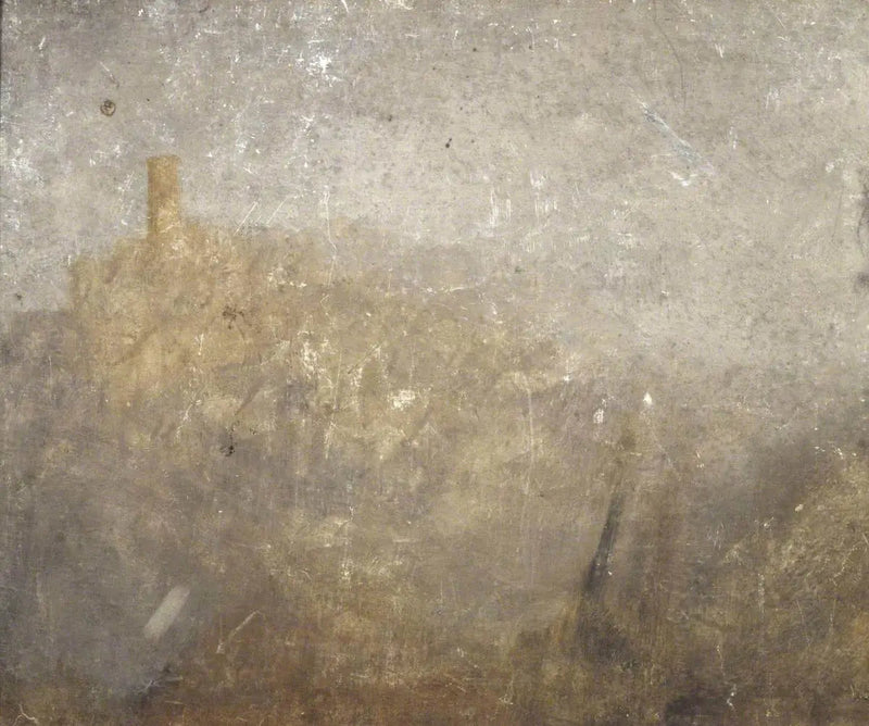 Paisaje montañoso con torre - J. M. W. Turner