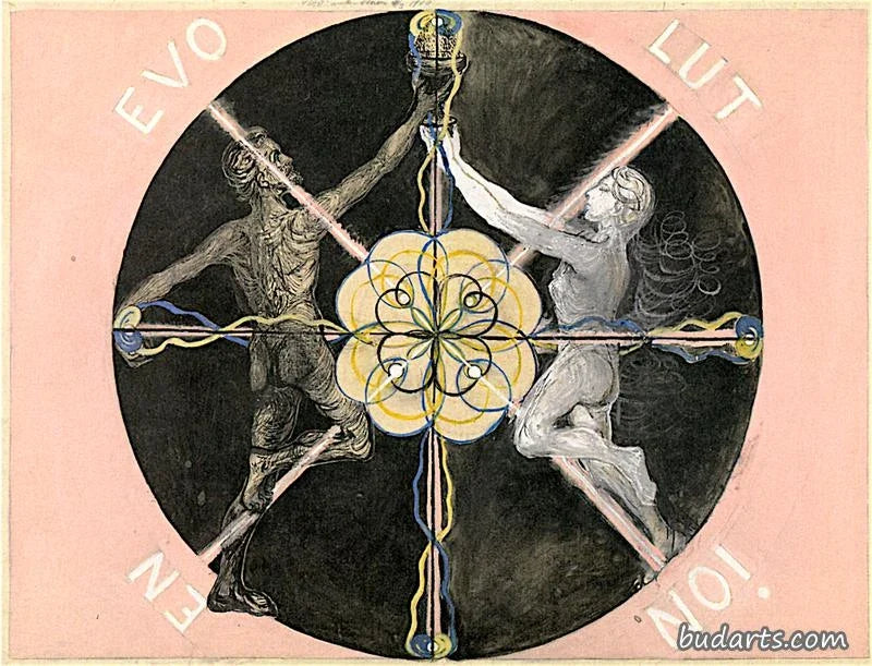 Évolution, n° 3, Groupe VI, peinture de Hilma af Klint