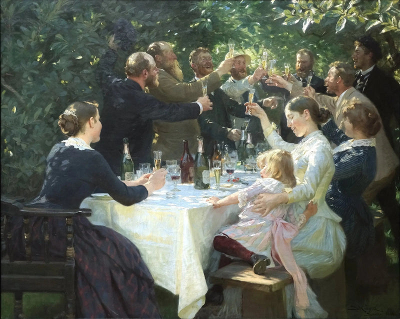 ¡Hip, hip, hurra! - Peder Severin Krøyer