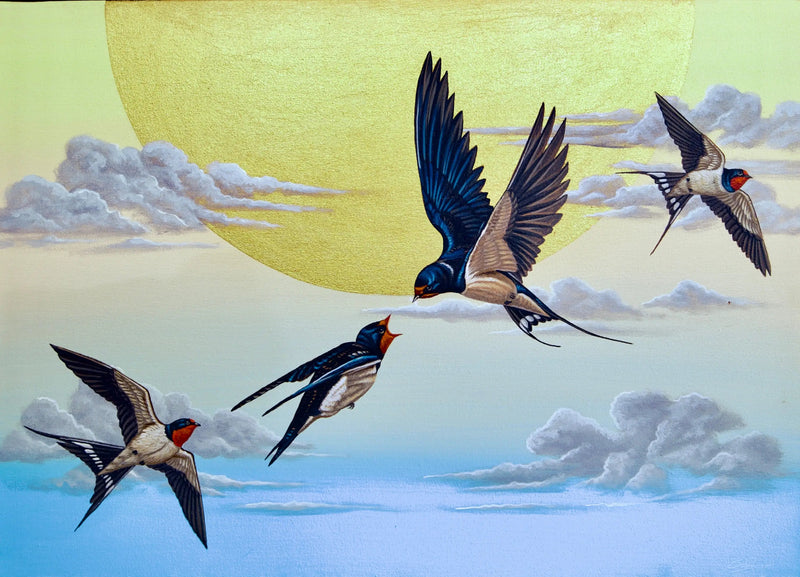 Golondrina en el Cielo  | 70 X 50 cm