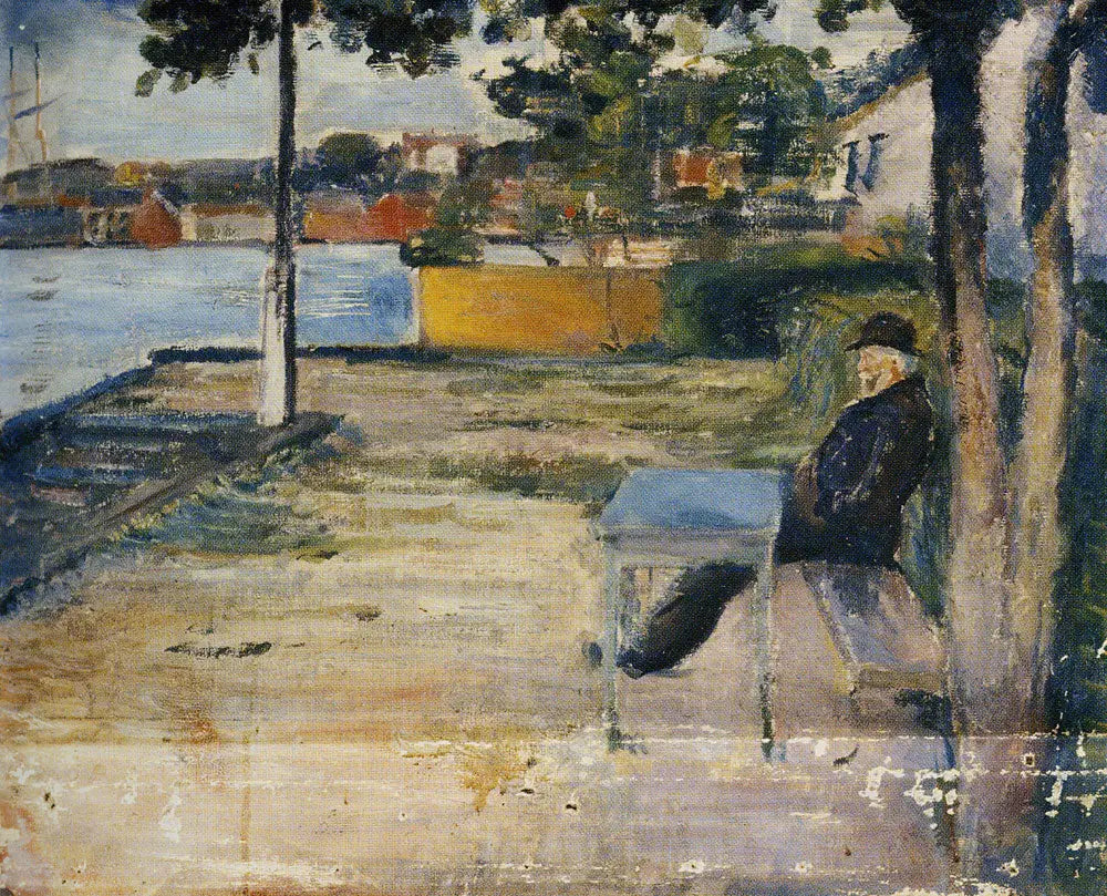 Reproduction du tableau « Hisøya près d'Arendal - Edvard Munch » par Alpha Reproduction en peinture à l’huile