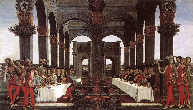 Historia de Nastagio degli Onesti, cuarto episodio - Sandro Botticelli