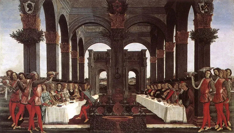 Historia de Nastagio degli Onesti, cuarto episodio - Sandro Botticelli