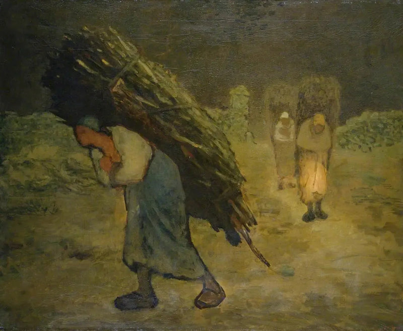 Invierno, los recolectores de maricones - Jean-François Millet