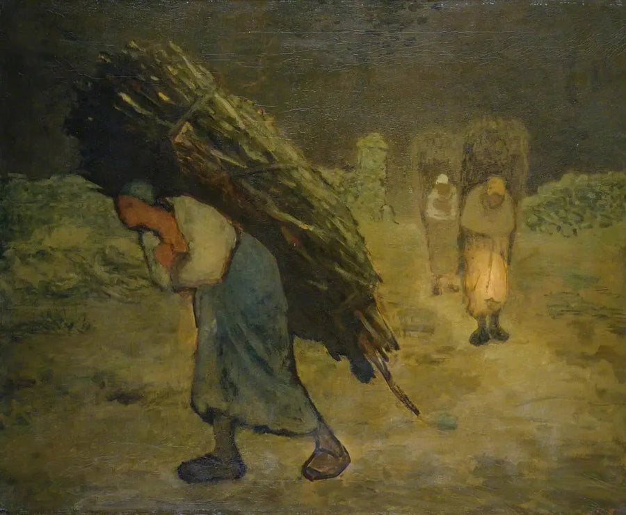 Invierno, los recolectores de maricones - Jean-François Millet
