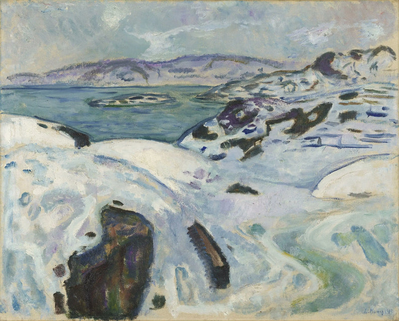 Invierno en la costa - Edvard Munch