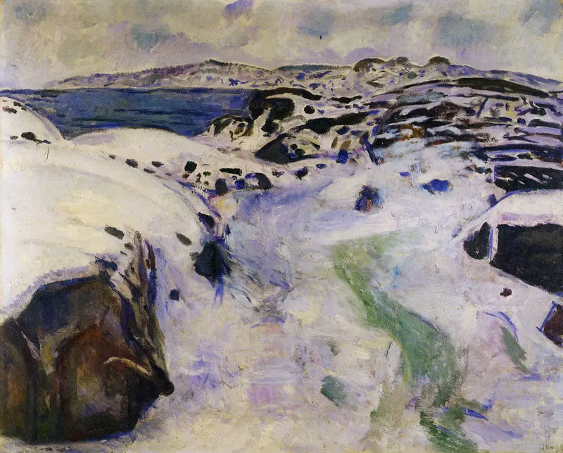 Invierno en la costa - Edvard Munch