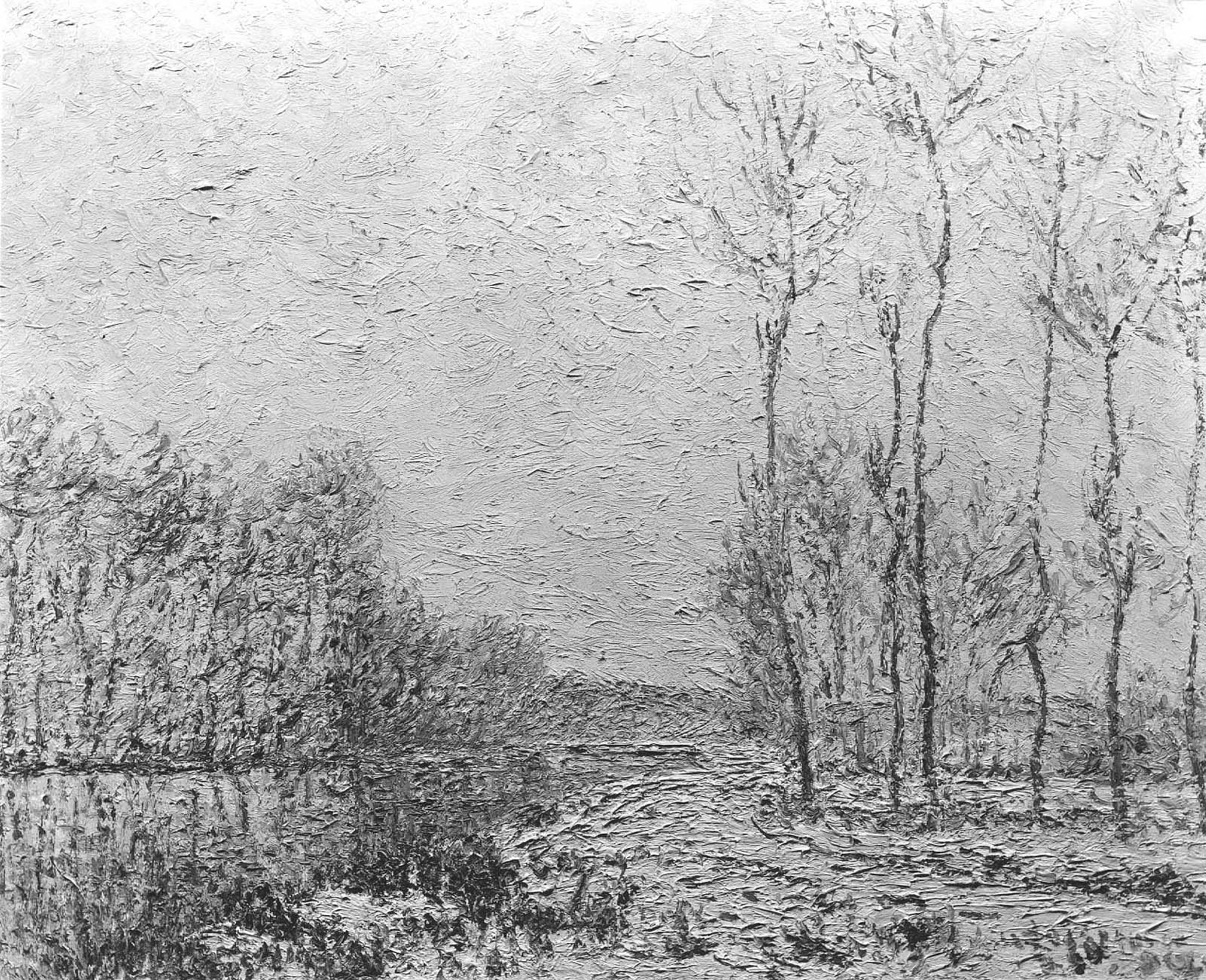 Hiver sur les bords de l’Eure - Gustave Loiseau - Alpha Reproduction