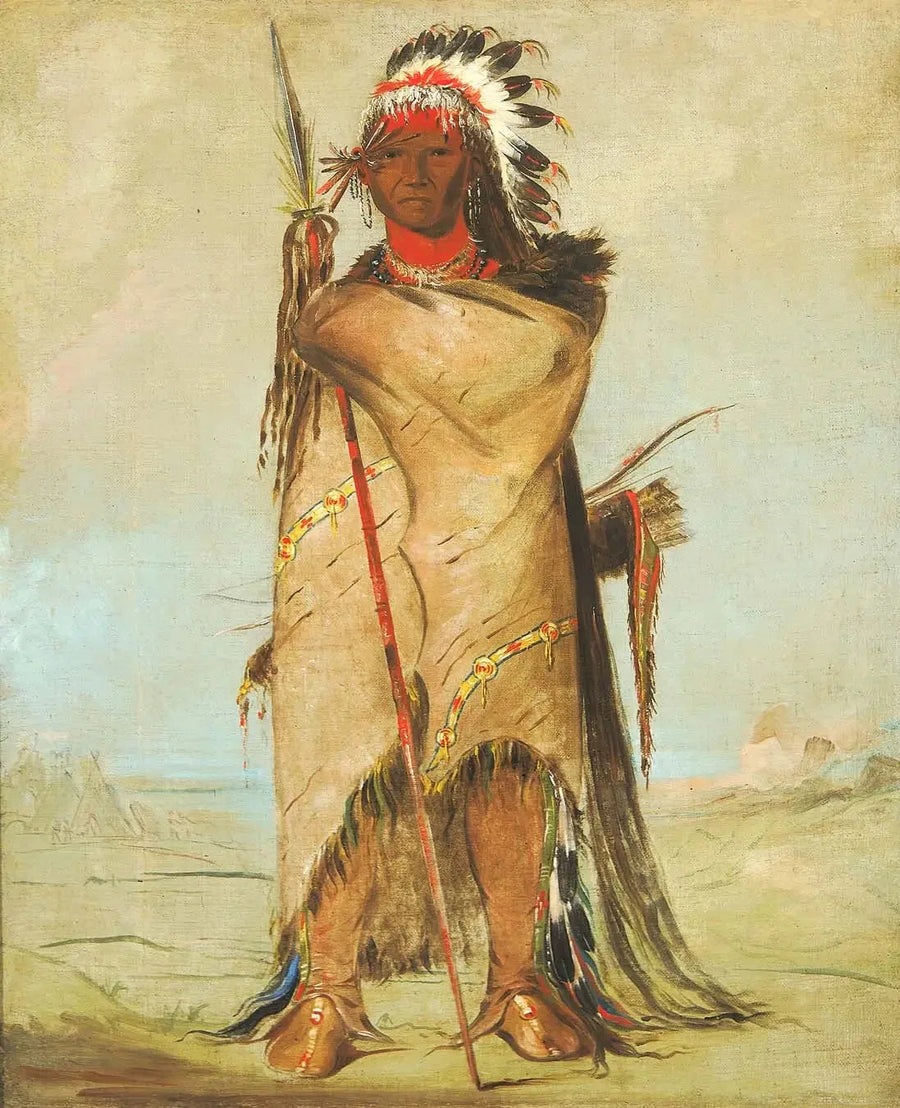 Hora-tó-a, un Valiente - George Catlin