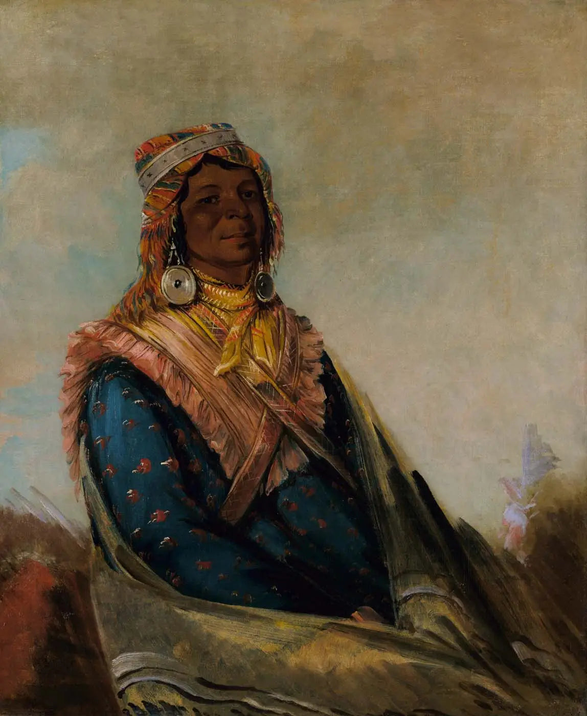 Hól-te-mál-te-téz-te-néek-ee, Sam Perryman - George Catlin image 1 reproduction de peinture à l’huile