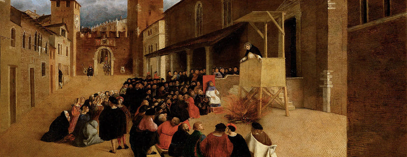 Homilía de san Domingo en Recanati - Lorenzo Lotto