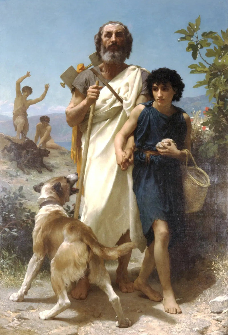 Homero y su guía - Bouguereau