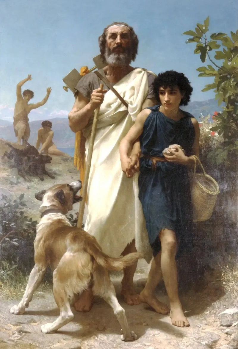 Homero y su guía - Bouguereau