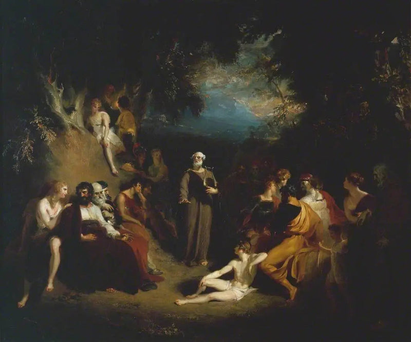 Homero recitando sus poemas - Thomas Lawrence