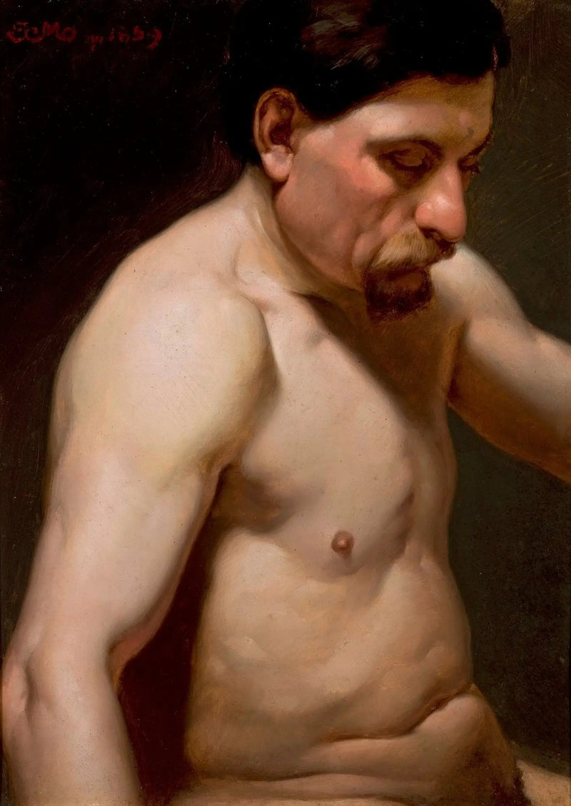 Hombre medio desnudo - Jan Matejko