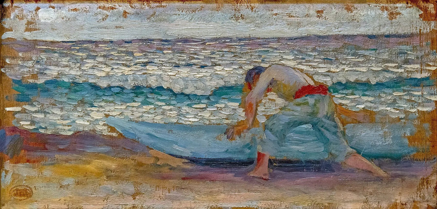 Hombre en la barca - Henri-Edmond Cross