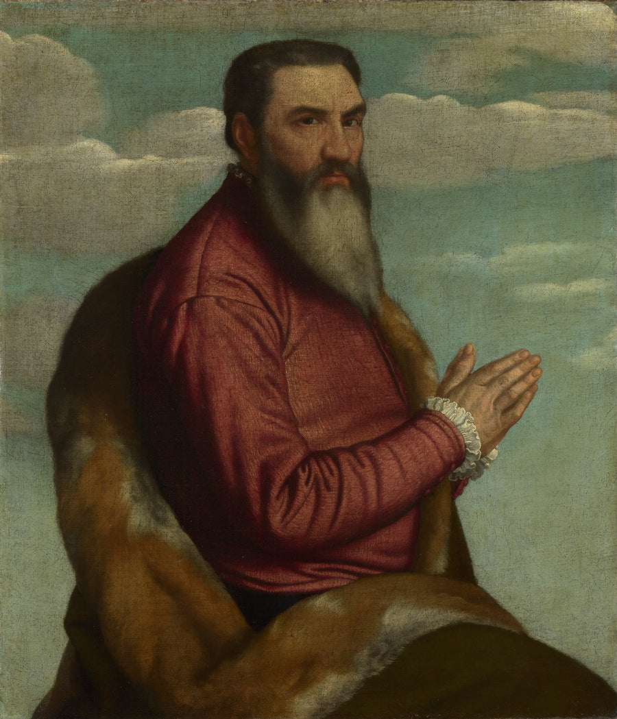 Hombre con barba larga - Alessandro Bonvicino