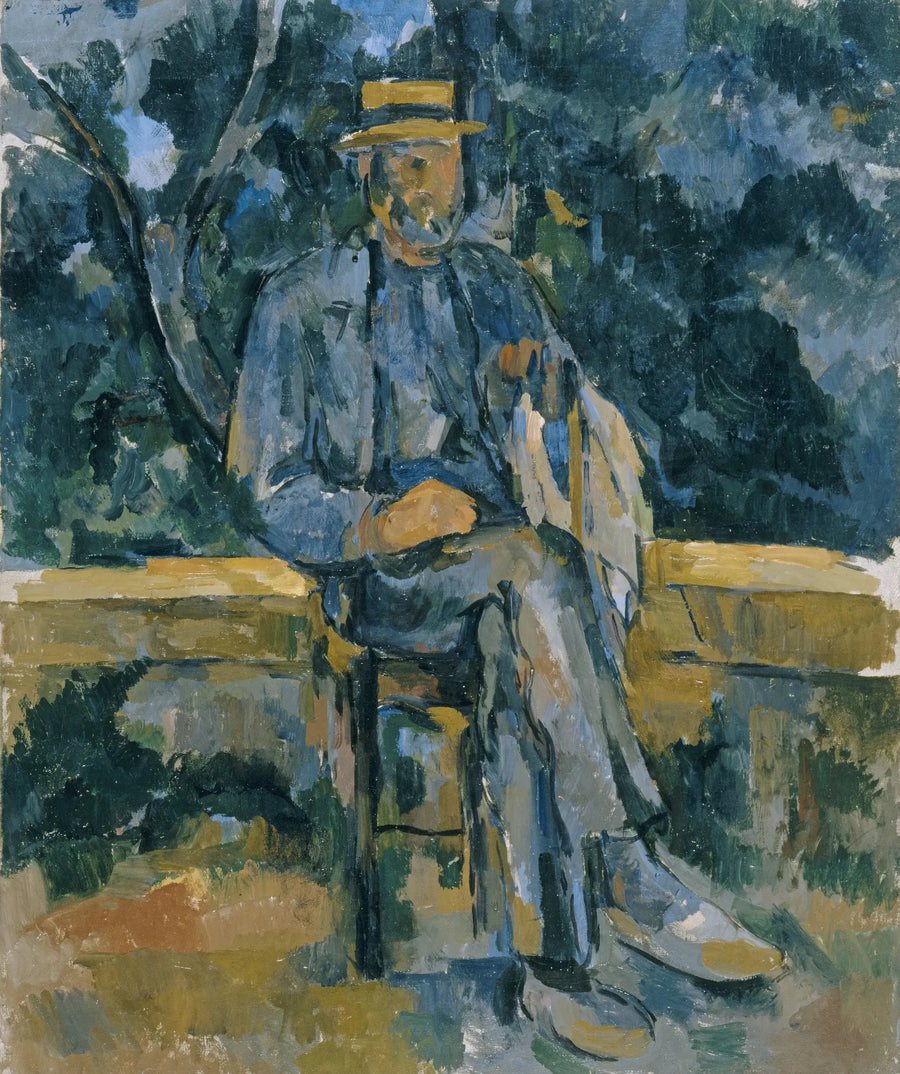 Hombre sentado - Paul Cézanne