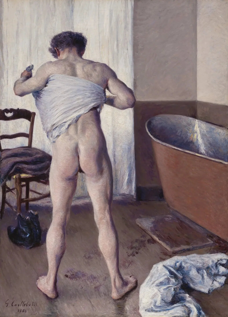 Hombre en el baño - Gustave Caillebotte