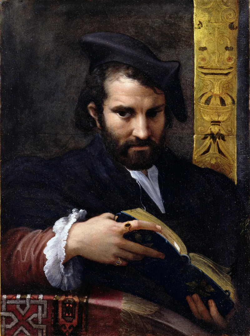 Hombre con un libro - Parmigianino