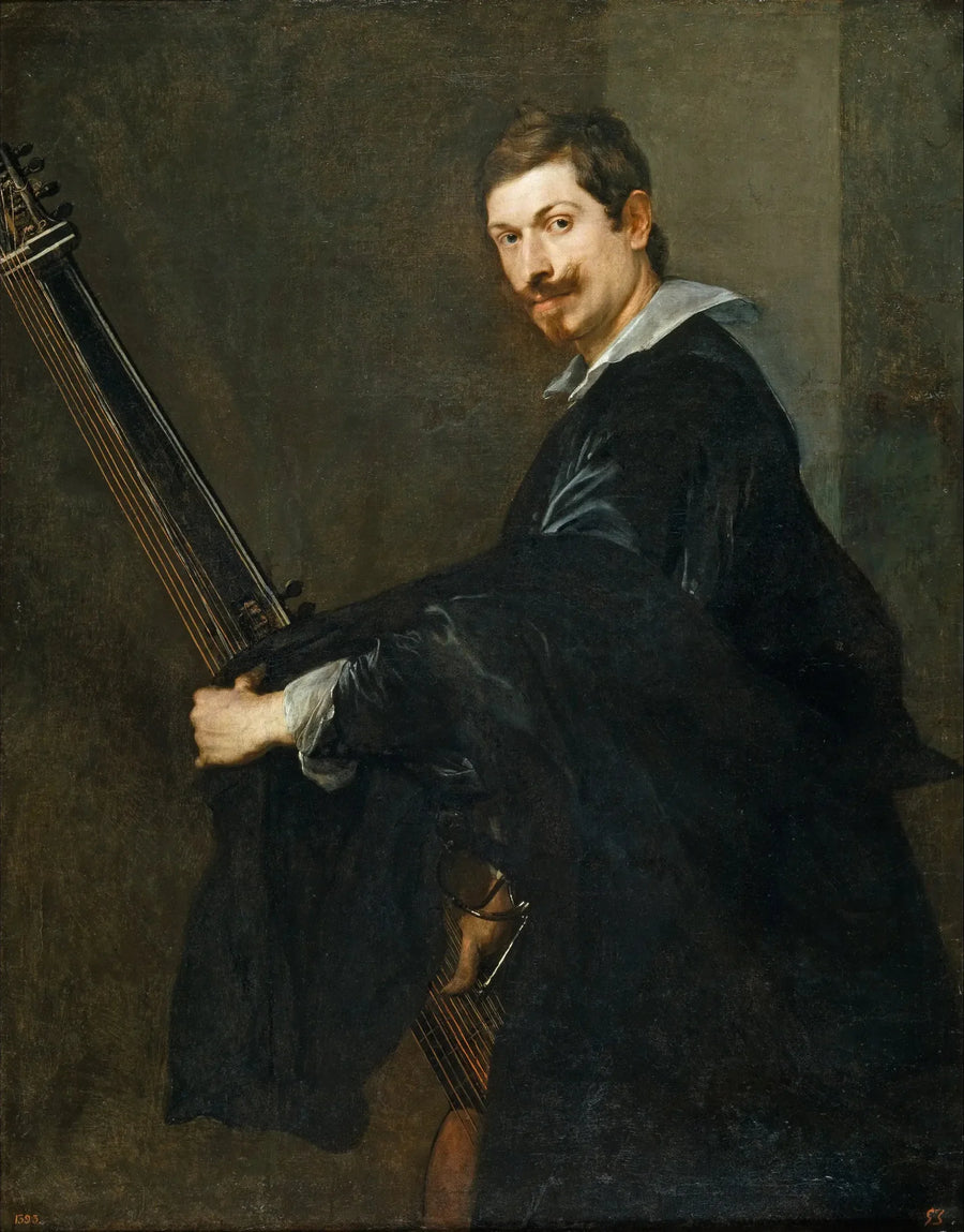 Hombre con laúd - Antoine van Dyck