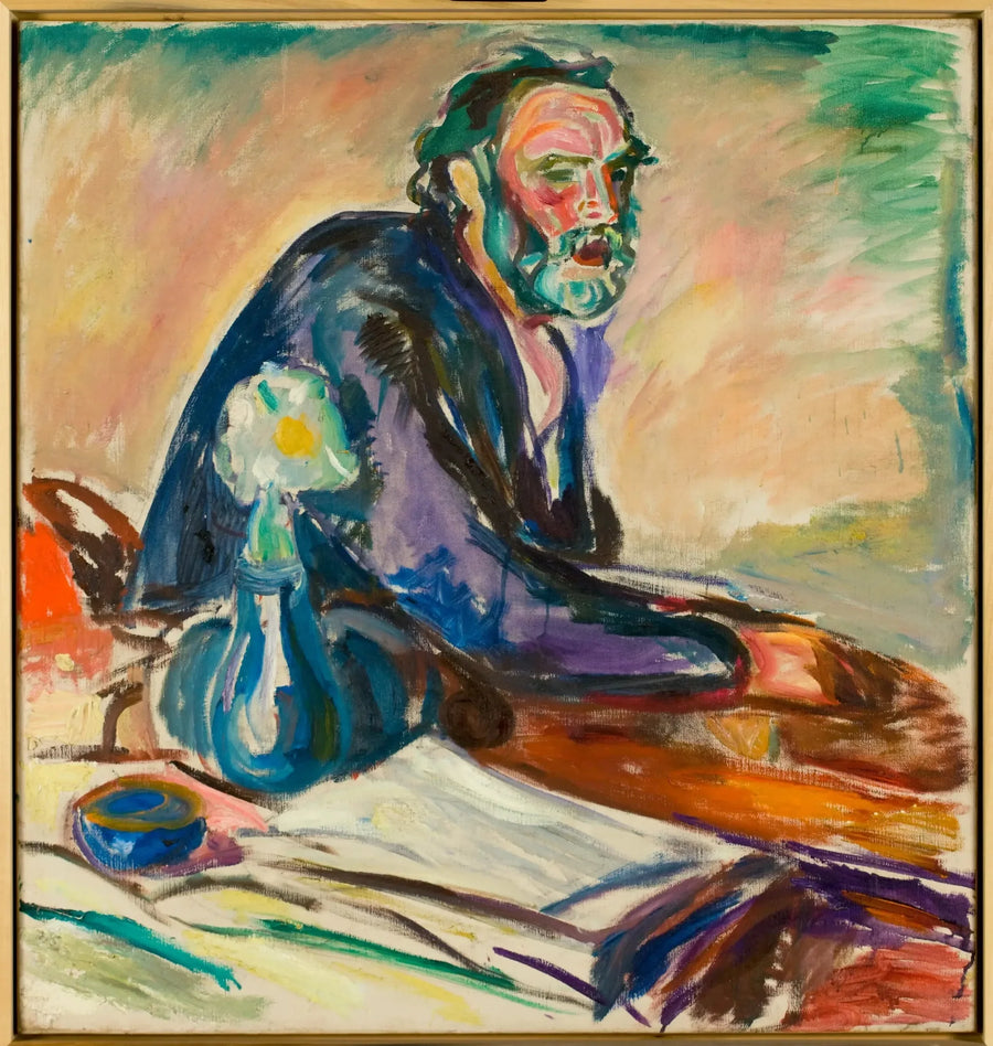 Hombre con bronquitis - Edvard Munch