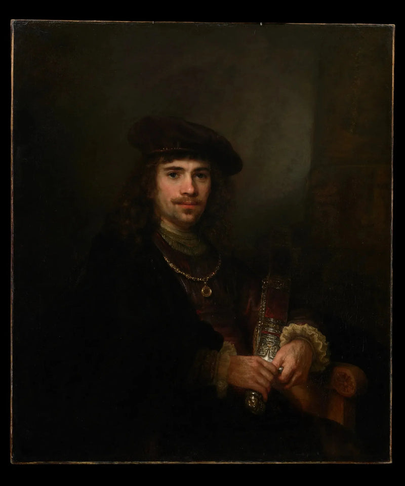 Hombre con una espada y un boina - Rembrandt