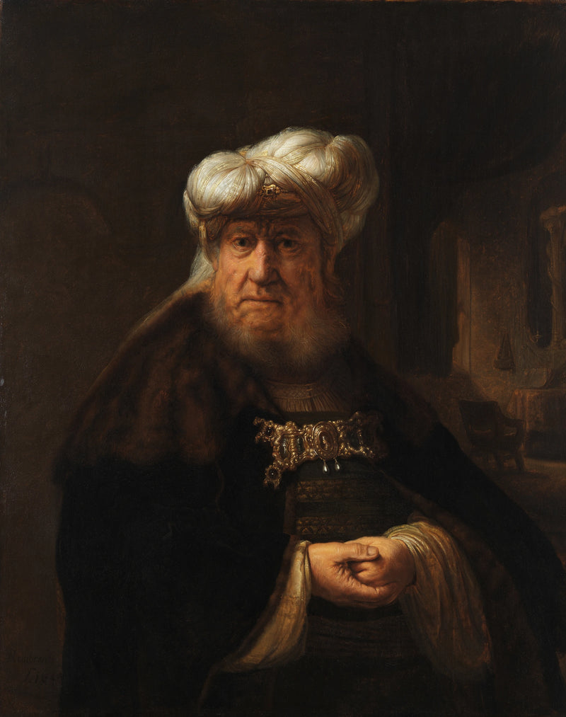 Hombre con traje oriental - Rembrandt