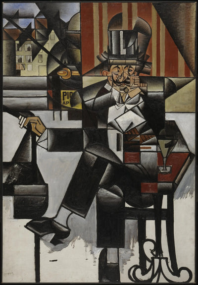 Homme dans un café - Juan Gris - Alpha Reproduction
