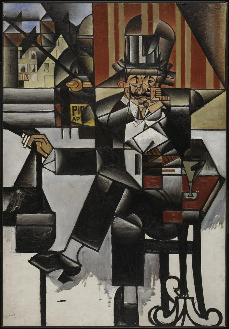 Hombre en un café - Juan Gris