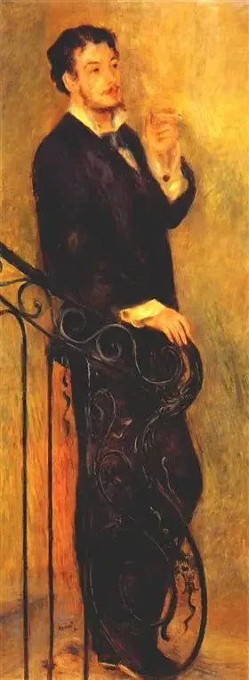Hombre en una escalera - Pierre-Auguste Renoir