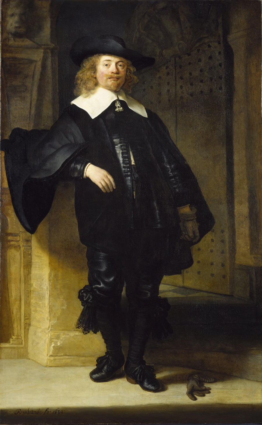 Retrato de un hombre de pie, quizás Andries de Graeff - Rembrandt