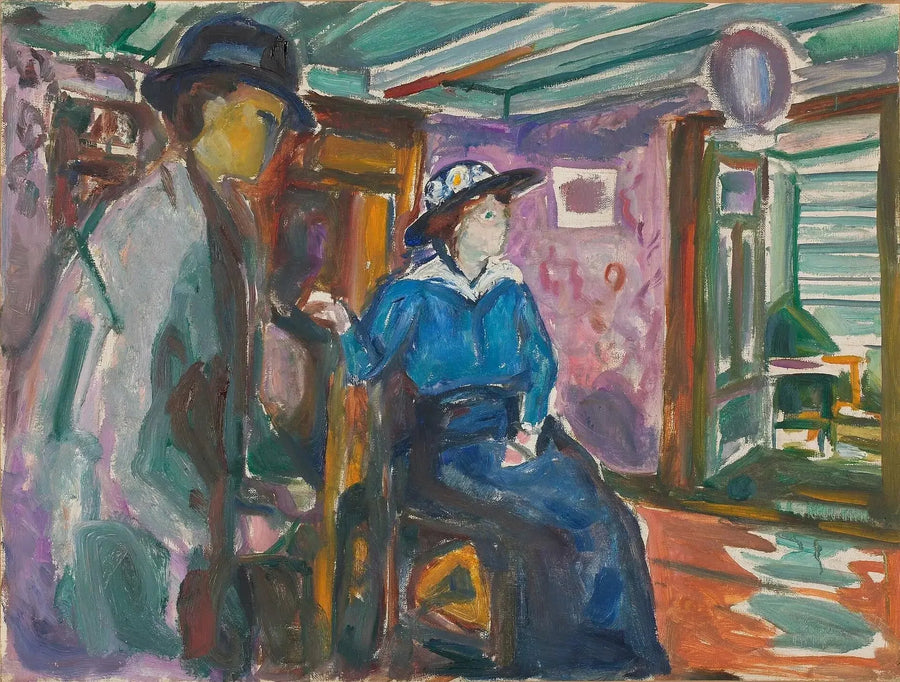 Hombre y Mujer - Edvard Munch