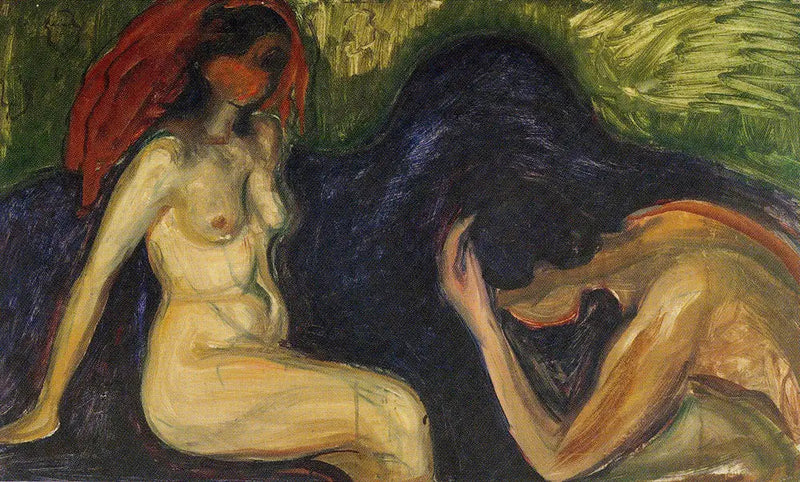 Hombre y Mujer - Edvard Munch