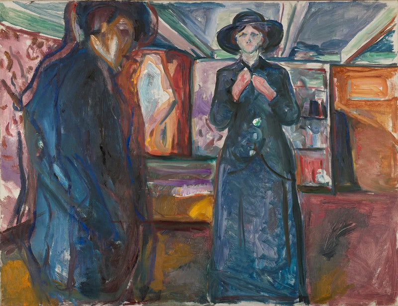 Hombre y Mujer - Edvard Munch