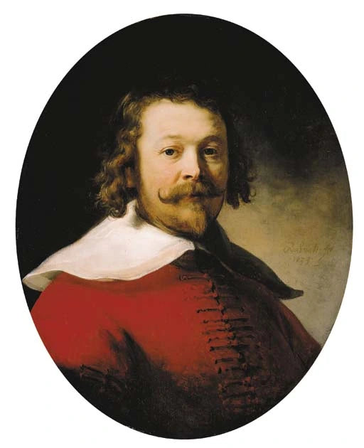 Retrato de un hombre con un jubón rojo - Rembrandt