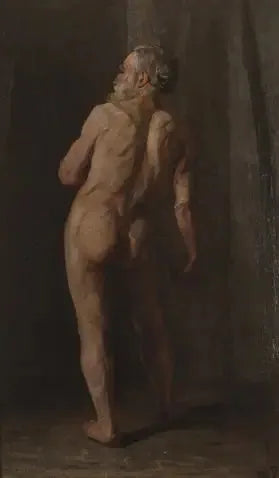 Hombre desnudo de pie - Piet Mondrian