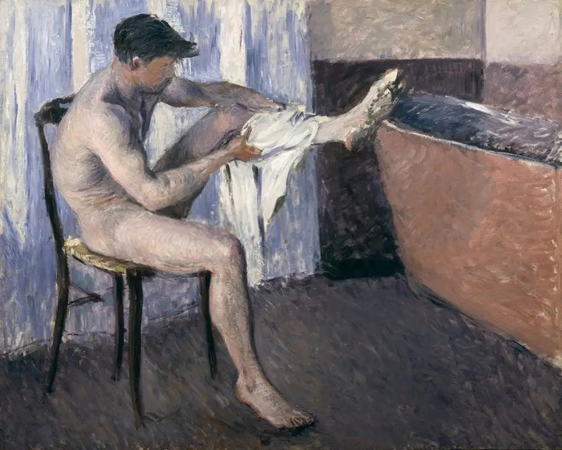 Hombre secándose la pierna - Gustave Caillebotte