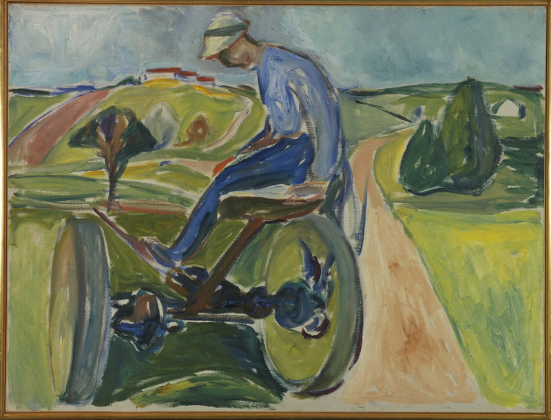 Hombre en la cosechadora - Edvard Munch