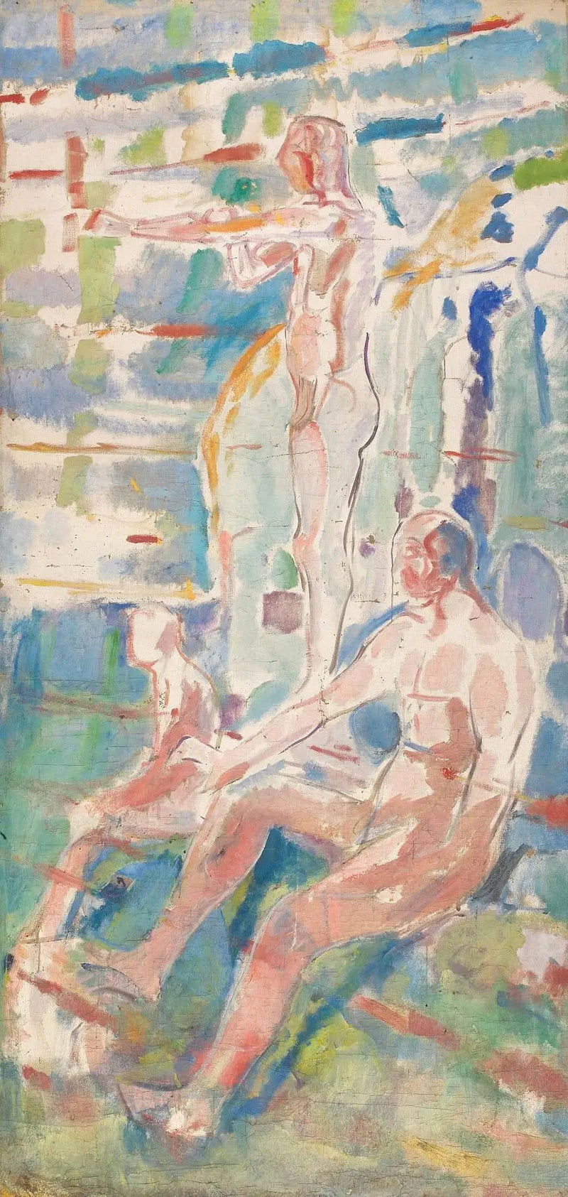 Hombres de espaldas al sol - Edvard Munch