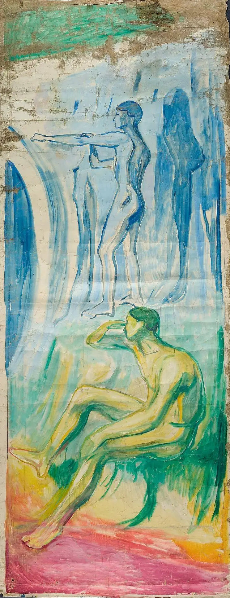 Hombres de espaldas al sol - Edvard Munch