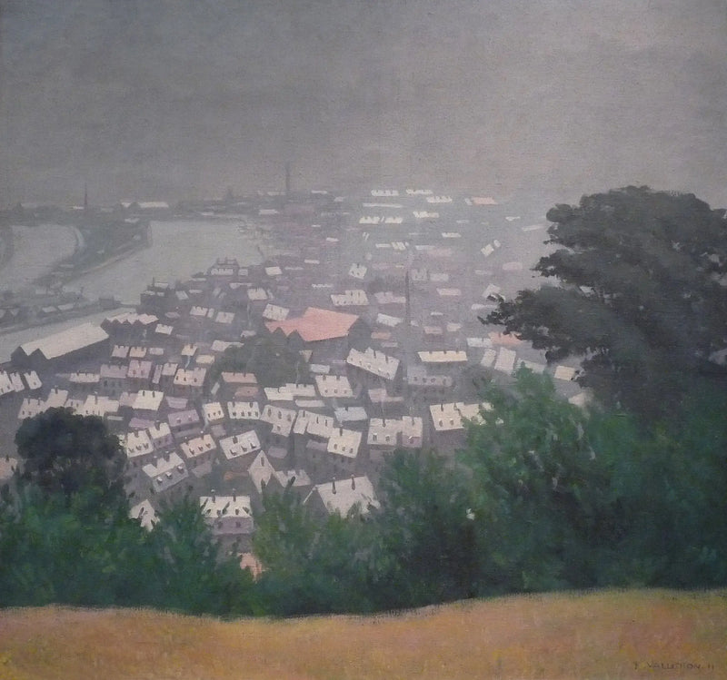 Honfleur en la niebla - Félix Vallotton