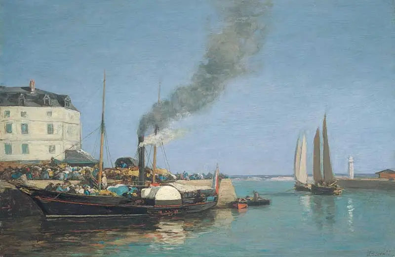 Honfleur, el muelle - Eugène Boudin