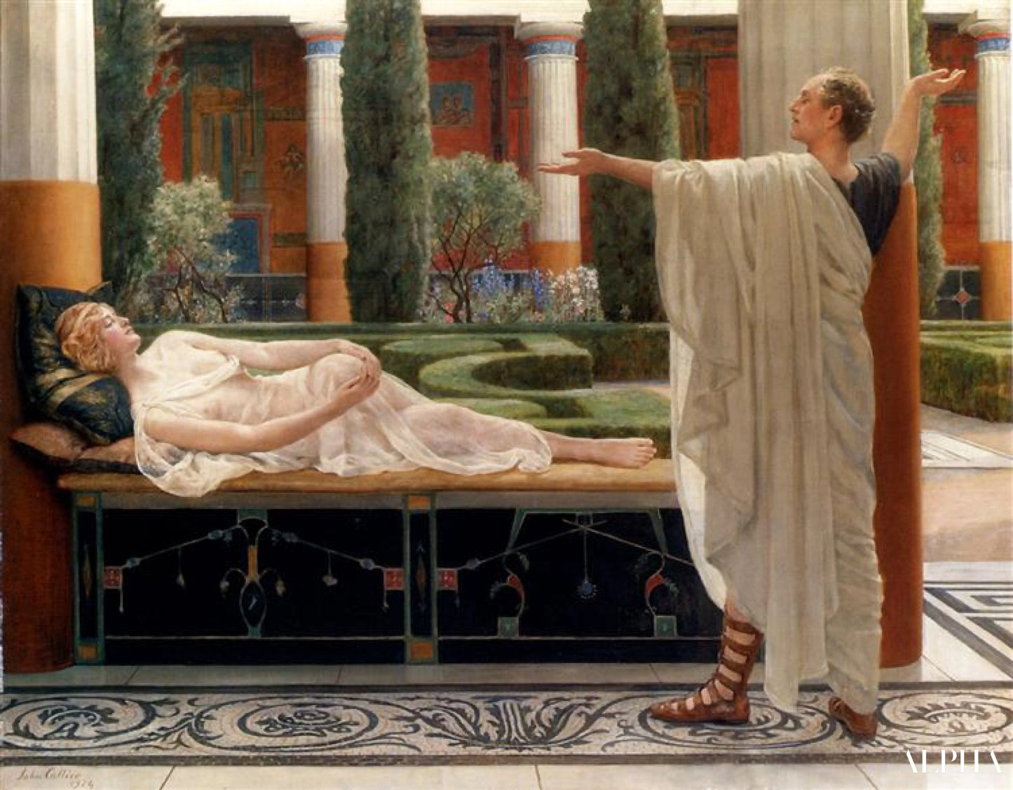 Horace et Lydie - John Collier Reproductions de tableaux à la peinture à l’huile