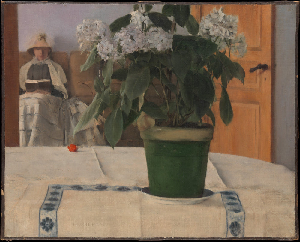 Hortensia - Fernand Khnopff image 1 reproduction réalisée par Alpha Reproduction