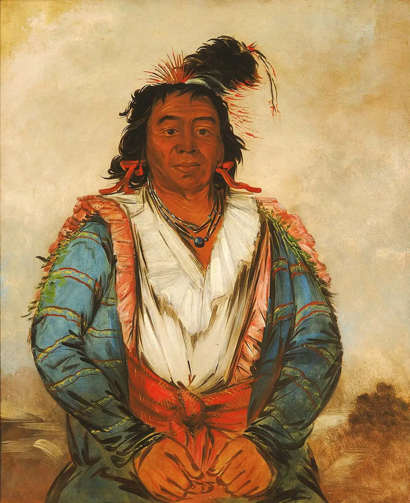 Hose-put-o-káw-gee, un valiente - George Catlin