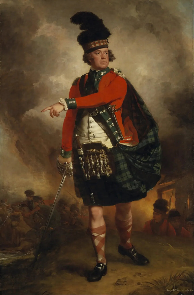 Hugh Montgomerie, 12º conde de Eglinton. Soldado; Lord Teniente de Ayrshire - John Singleton Copley